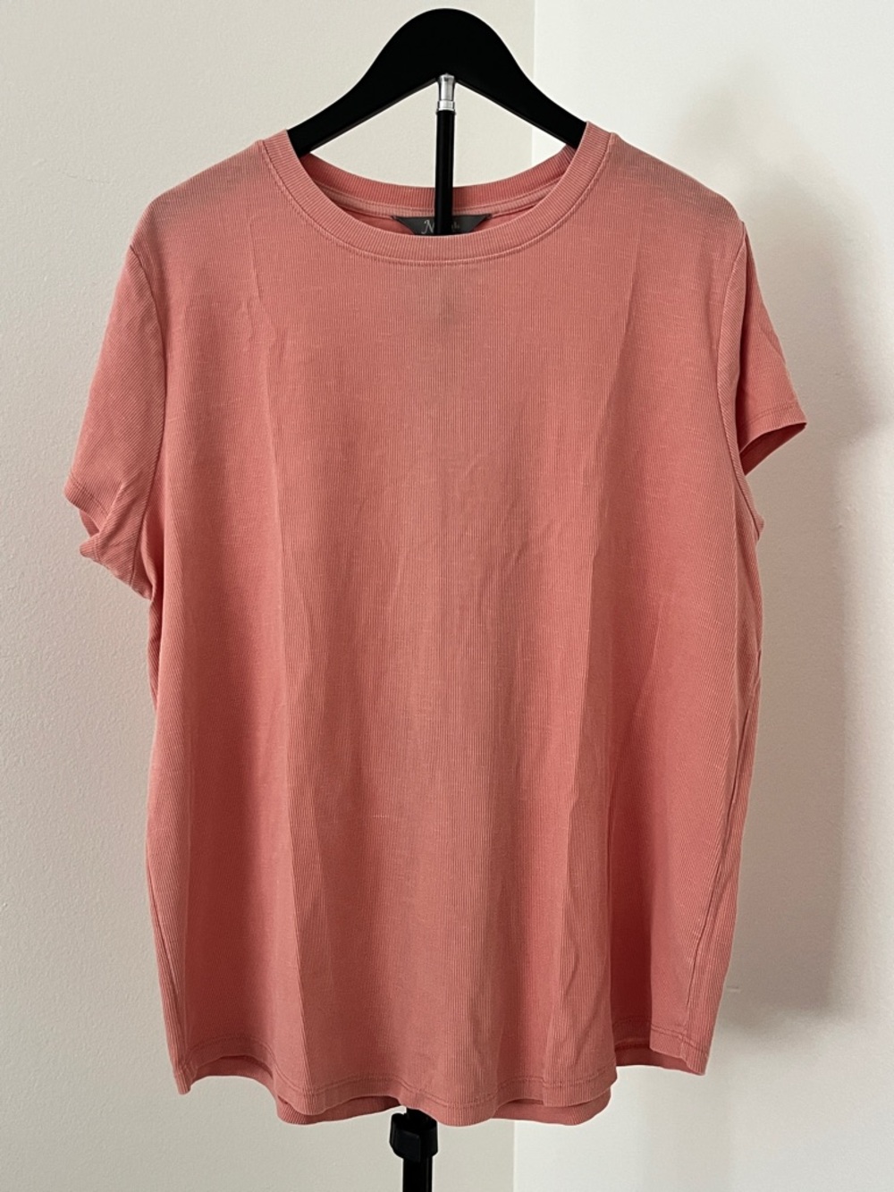 🌸 NWOT! Natural Reflections Coral Relaxed Cotton Blend Tee XL